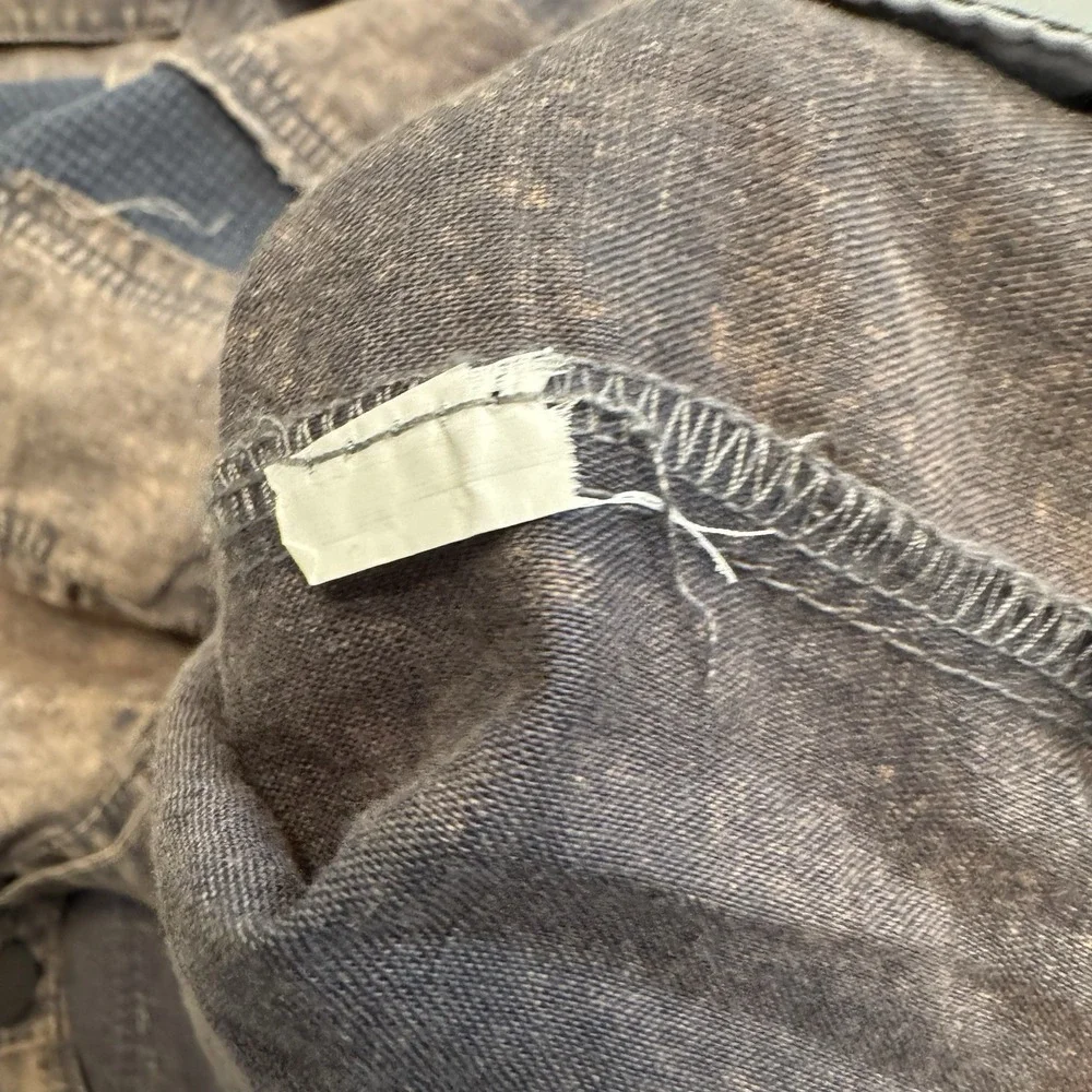 POL Sample Embroidery Patchwork Distressed Brown Jacket Womens Sz S Oversized - Picture 4 of 7